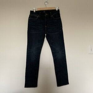 J Crew Jeans Mens 28x30 Slim Straight F7197 Dark Wash Denim Stretch The Driggs